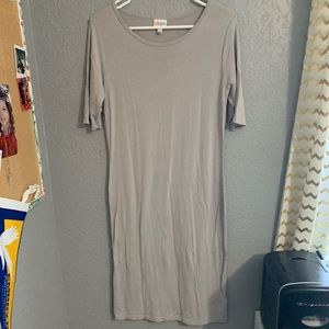LuLaRoe gray Julia dress/ large